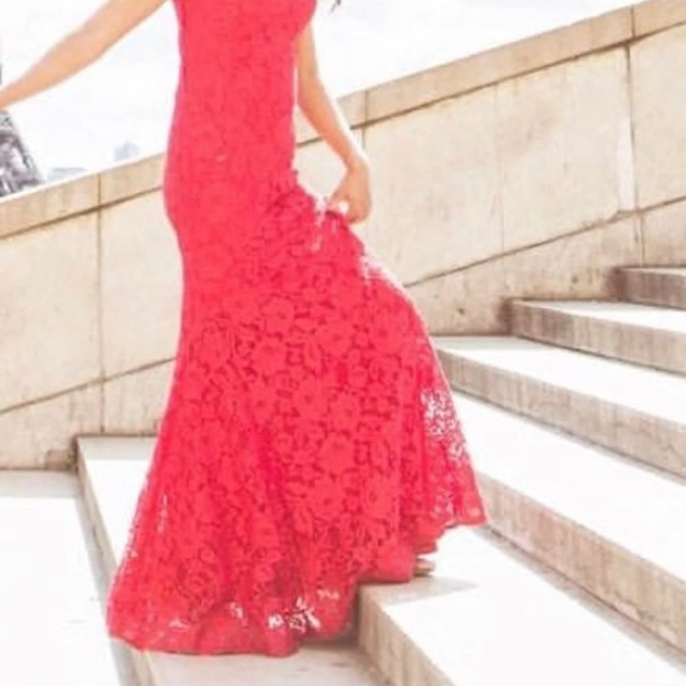 Xscape Red Mermaid Dress